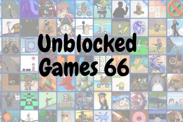 Diverse selection of Unblocked Games 66 being played on various devices.