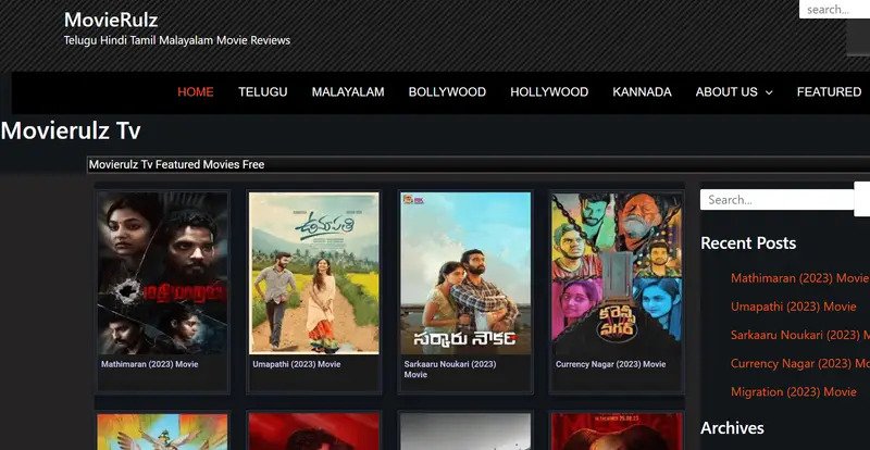 Movie Rulez2.com 2023 Telugu streaming site